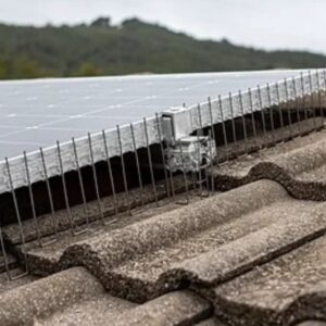 Varillas protección paneles solares